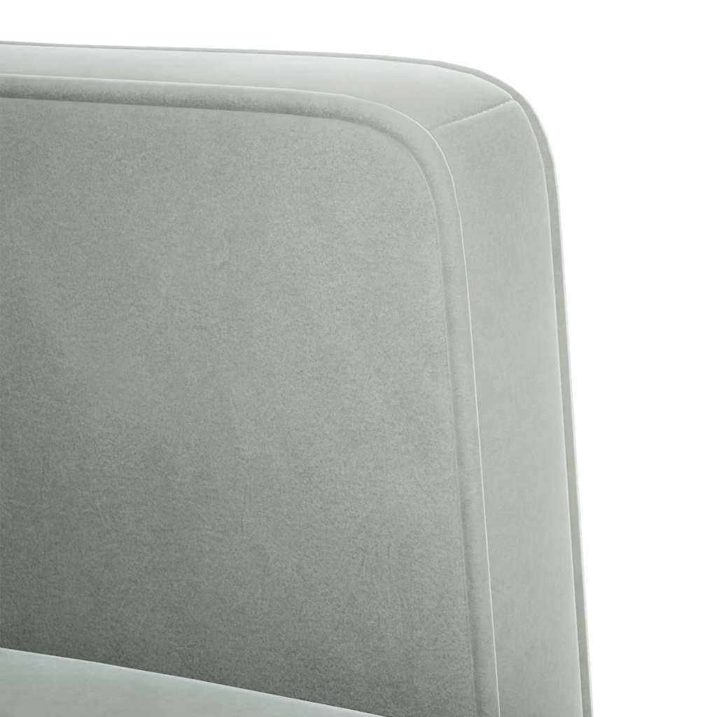 sofastol med armlæn 53 cm fløjl lysegrå