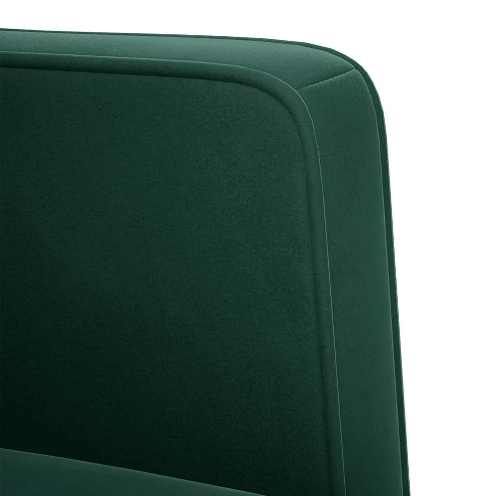 sofastol med armlæn 53 cm fløjl mørkegrøn