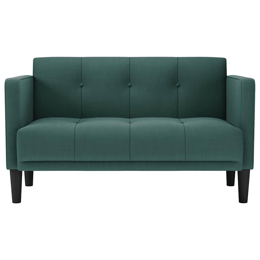 elskovssofa 111 cm stof mørkegrøn