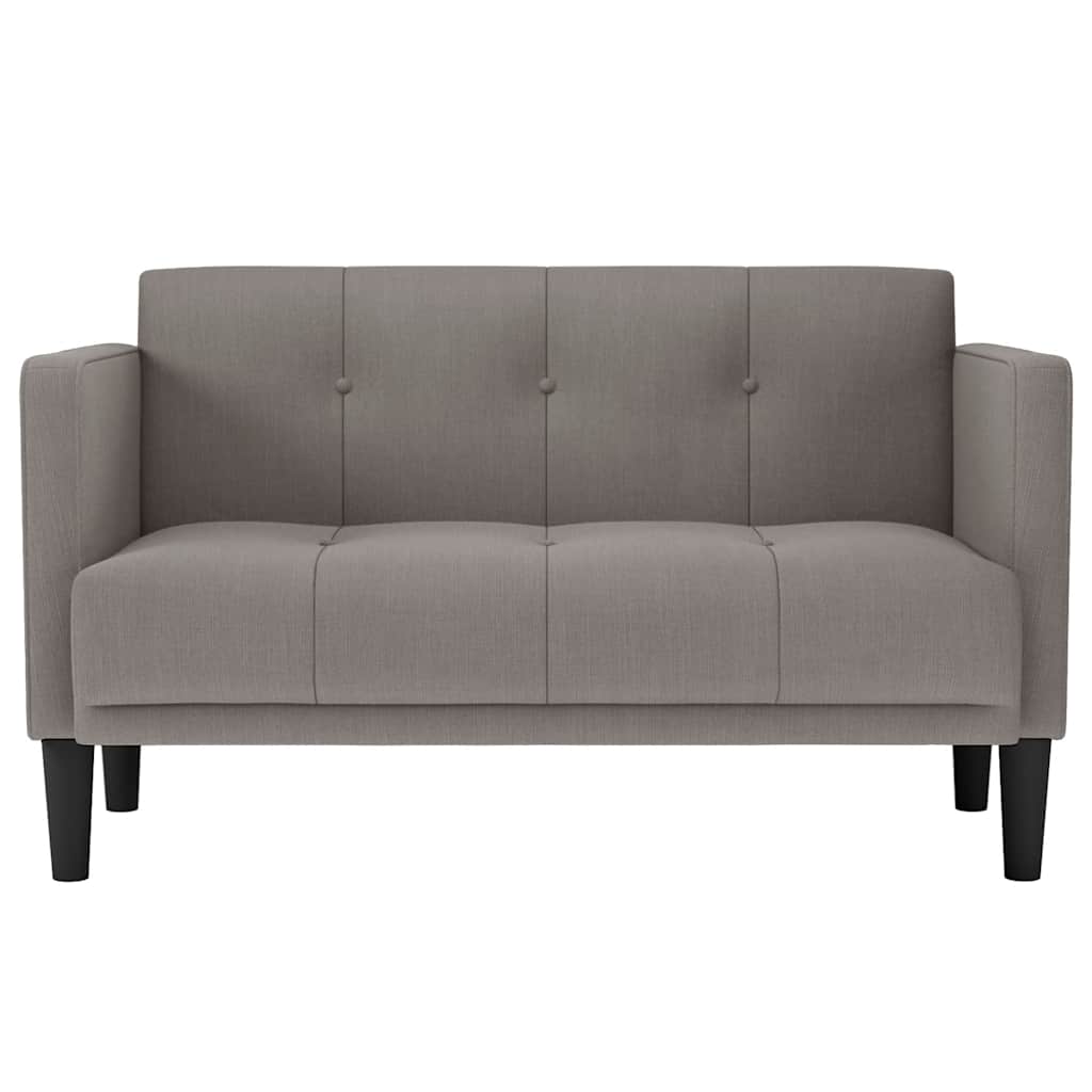 elskovssofa 111 cm stof gråbrun