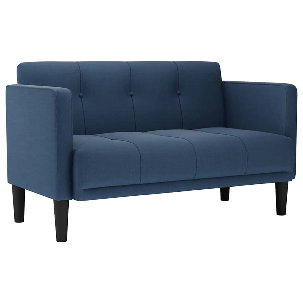 elskovssofa 111 cm stof blå