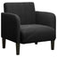 sofastol med armlæn 54 cm fløjl sort
