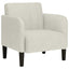 sofastol med armlæn 54 cm fløjl cremefarvet