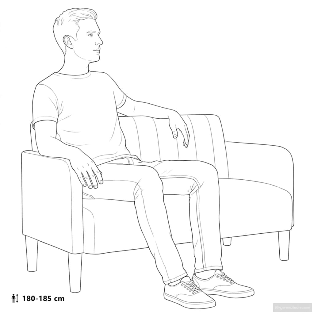 elskovssofa 109 cm fløjl sort