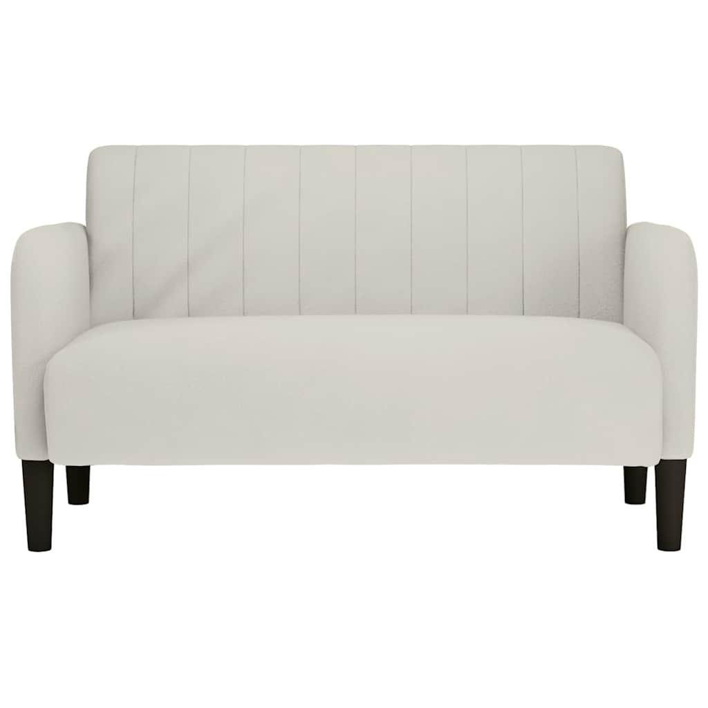 elskovssofa 109 cm fløjl cremefarvet