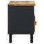 tv-bord 80x33,5x46 cm massivt ru mangotræ sort