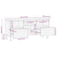 tv-bord 100x33,5x46 cm massivt ru mangotræ sort