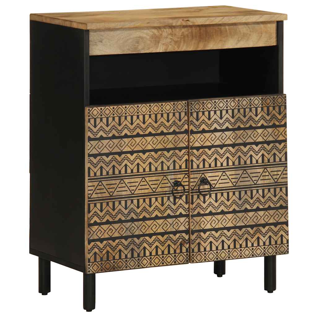 skænk 60x33,5x75 cm massivt ru mangotræ