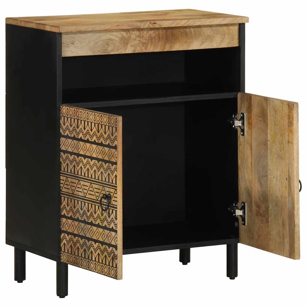 skænk 60x33,5x75 cm massivt ru mangotræ