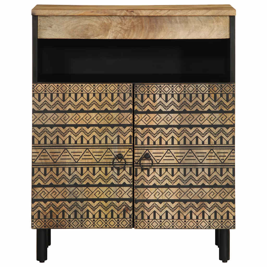 skænk 60x33,5x75 cm massivt ru mangotræ
