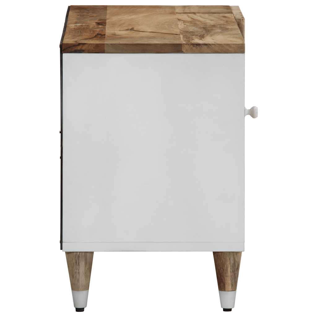 tv-bord 80x31,5x46 cm massivt mangotræ