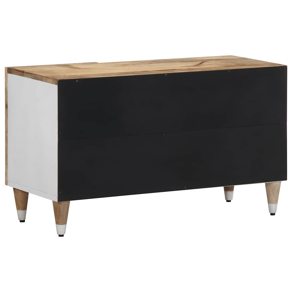 tv-bord 80x31,5x46 cm massivt mangotræ