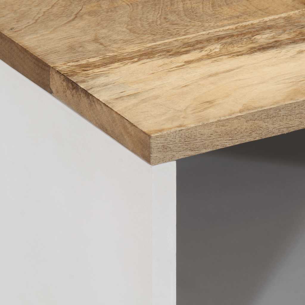 tv-bord 80x31,5x46 cm massivt mangotræ