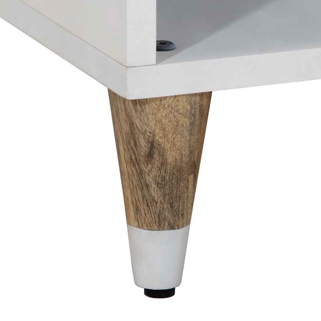 tv-bord 80x31,5x46 cm massivt mangotræ