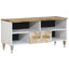 tv-bord 100x33,5x46 cm massivt mangotræ