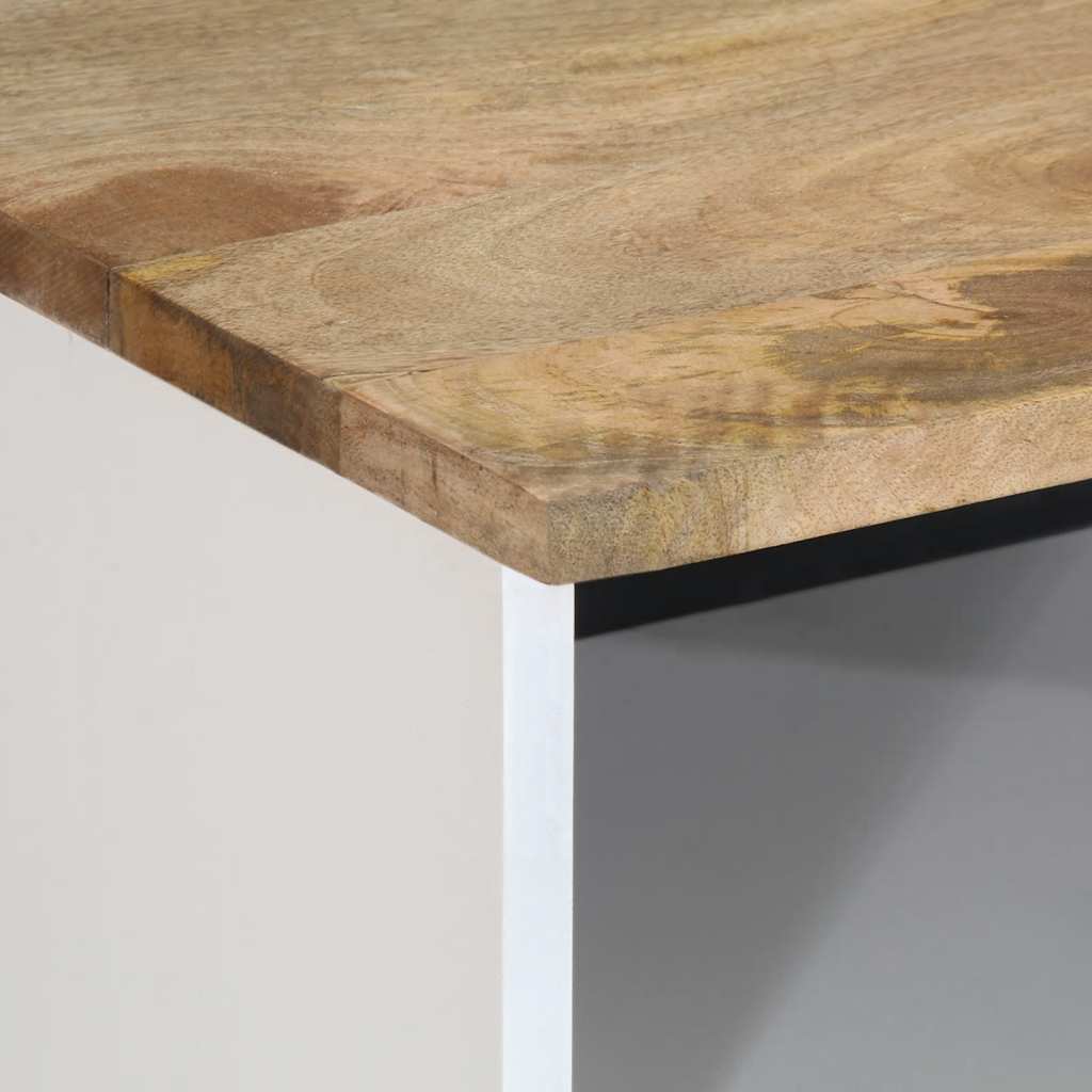 tv-bord 100x33,5x46 cm massivt mangotræ