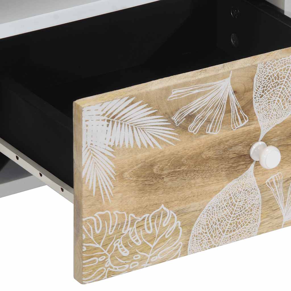tv-bord 100x33,5x46 cm massivt mangotræ