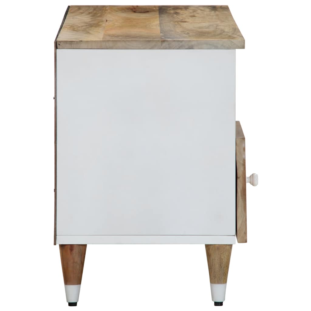 tv-bord 100x33,5x46 cm massivt mangotræ
