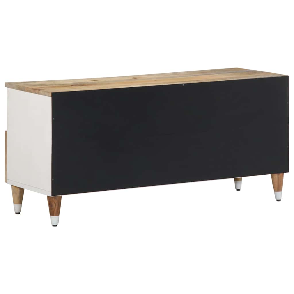 tv-bord 100x33,5x46 cm massivt mangotræ