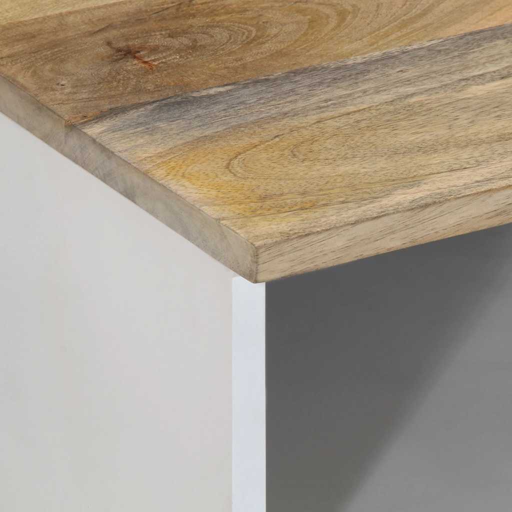 tv-bord 100x33,5x46 cm massivt mangotræ