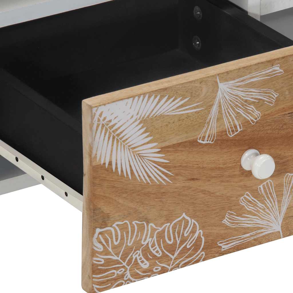 tv-bord 100x33,5x46 cm massivt mangotræ