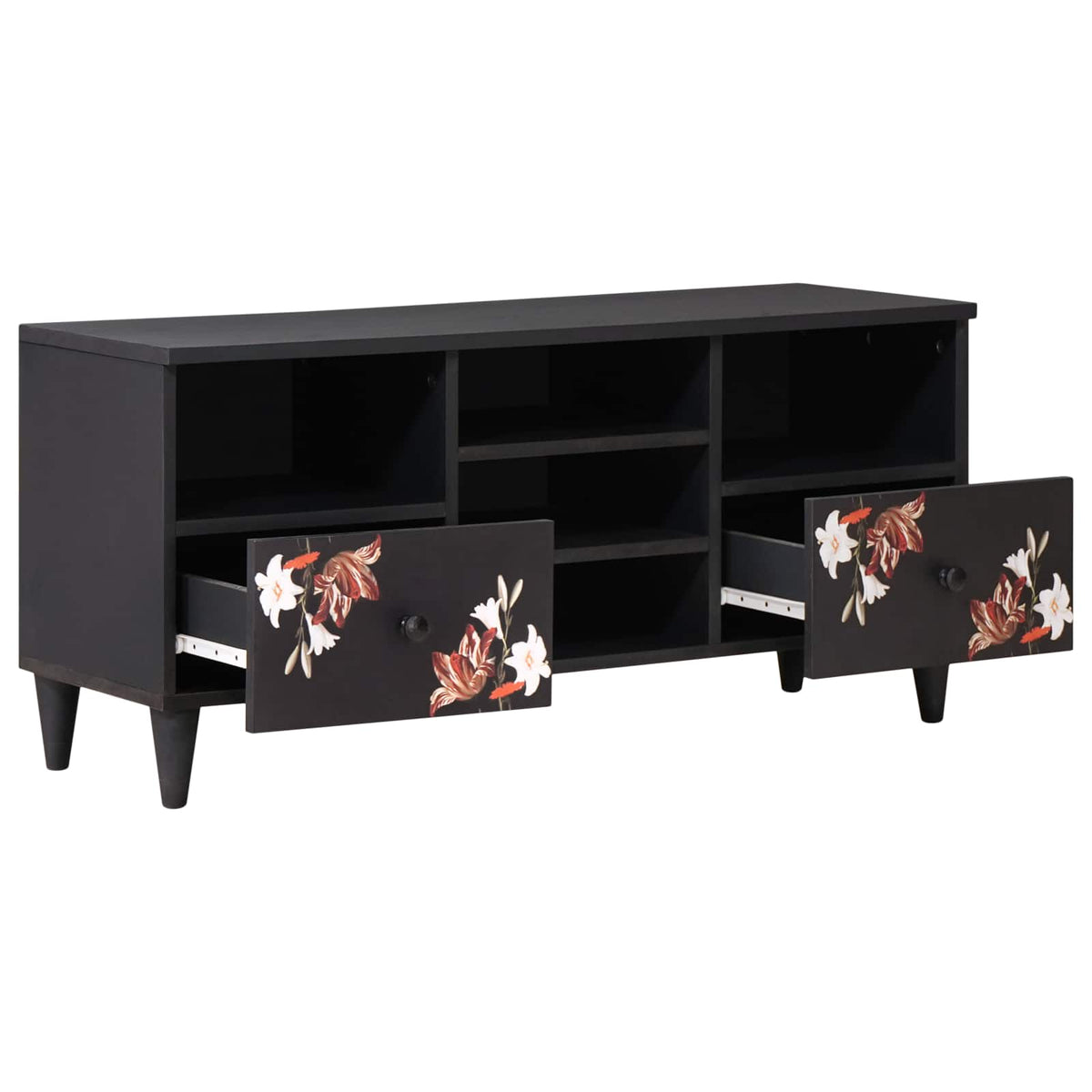 Opbevaringsskabe Flerfarvet 100 x 33,5 x 46 cm Massivt mangotræ