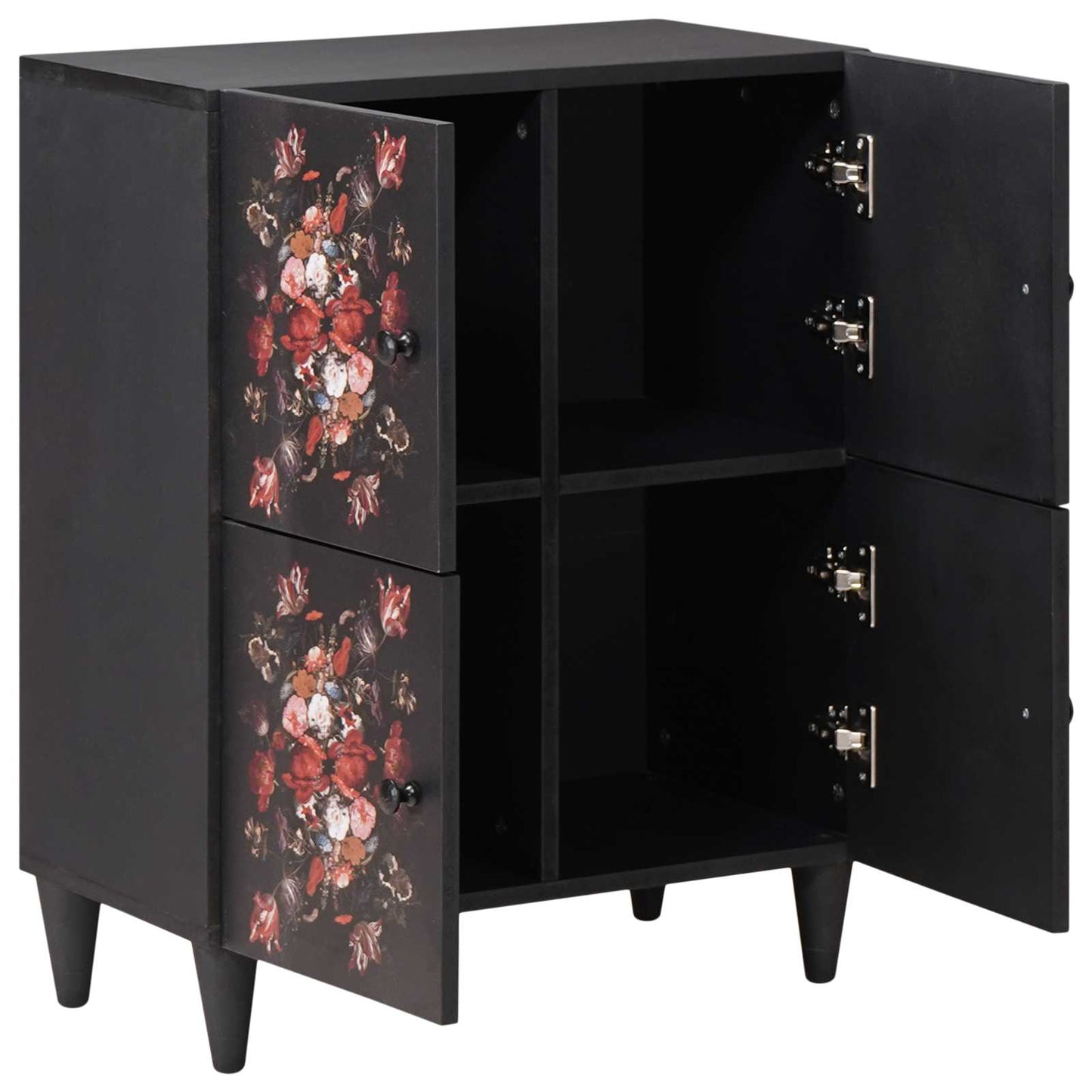 Opbevaringsskabe Flerfarvet 60 x 33,5 x 75 cm Massivt mangotræ