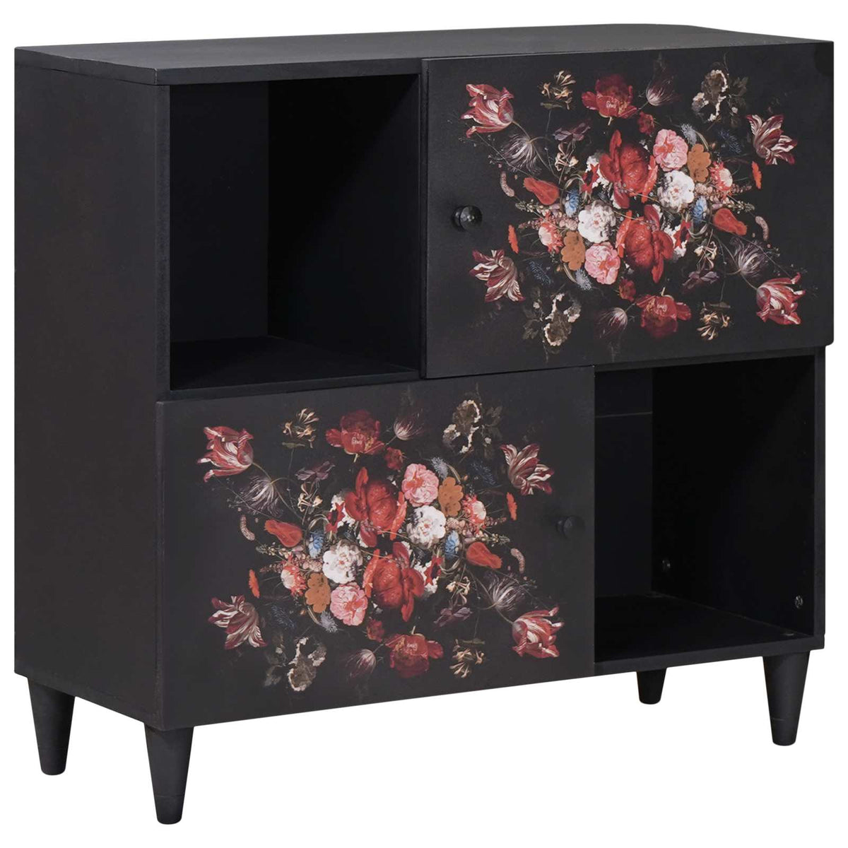Opbevaringsskabe Flerfarvet 80 x 33,5 x 75 cm Massivt mangotræ
