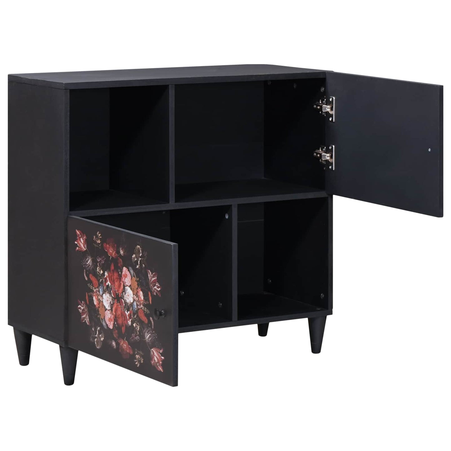 Opbevaringsskabe Flerfarvet 80 x 33,5 x 75 cm Massivt mangotræ