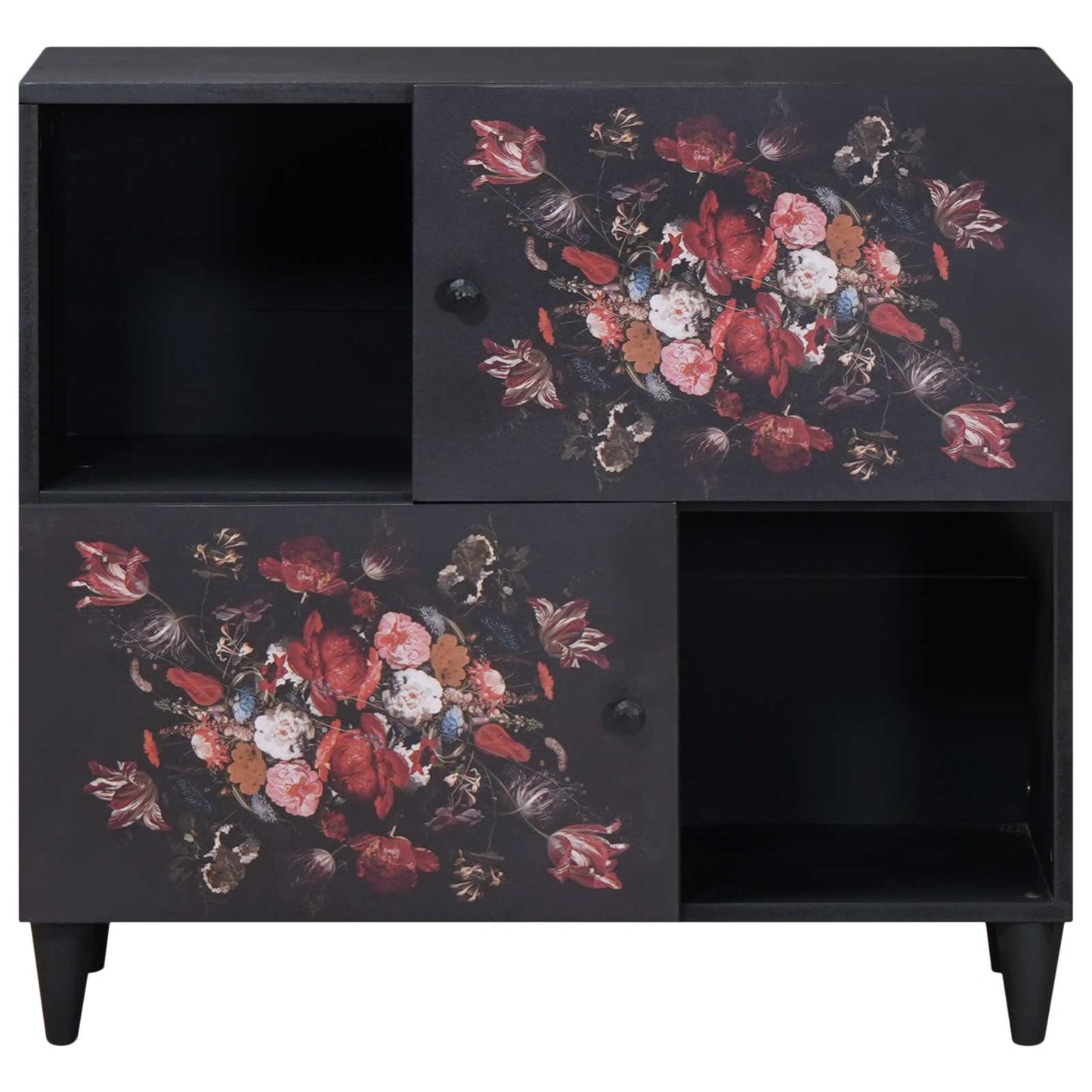 Opbevaringsskabe Flerfarvet 80 x 33,5 x 75 cm Massivt mangotræ