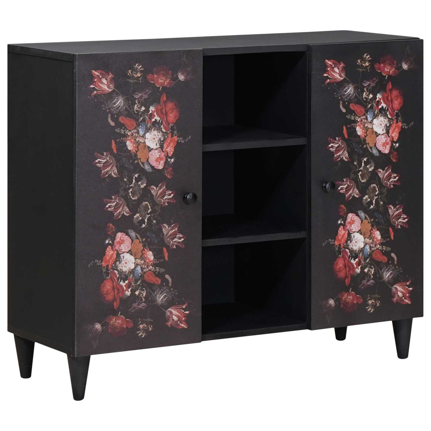 Opbevaringsskabe Flerfarvet 90 x 33,5 x 75 cm Massivt mangotræ