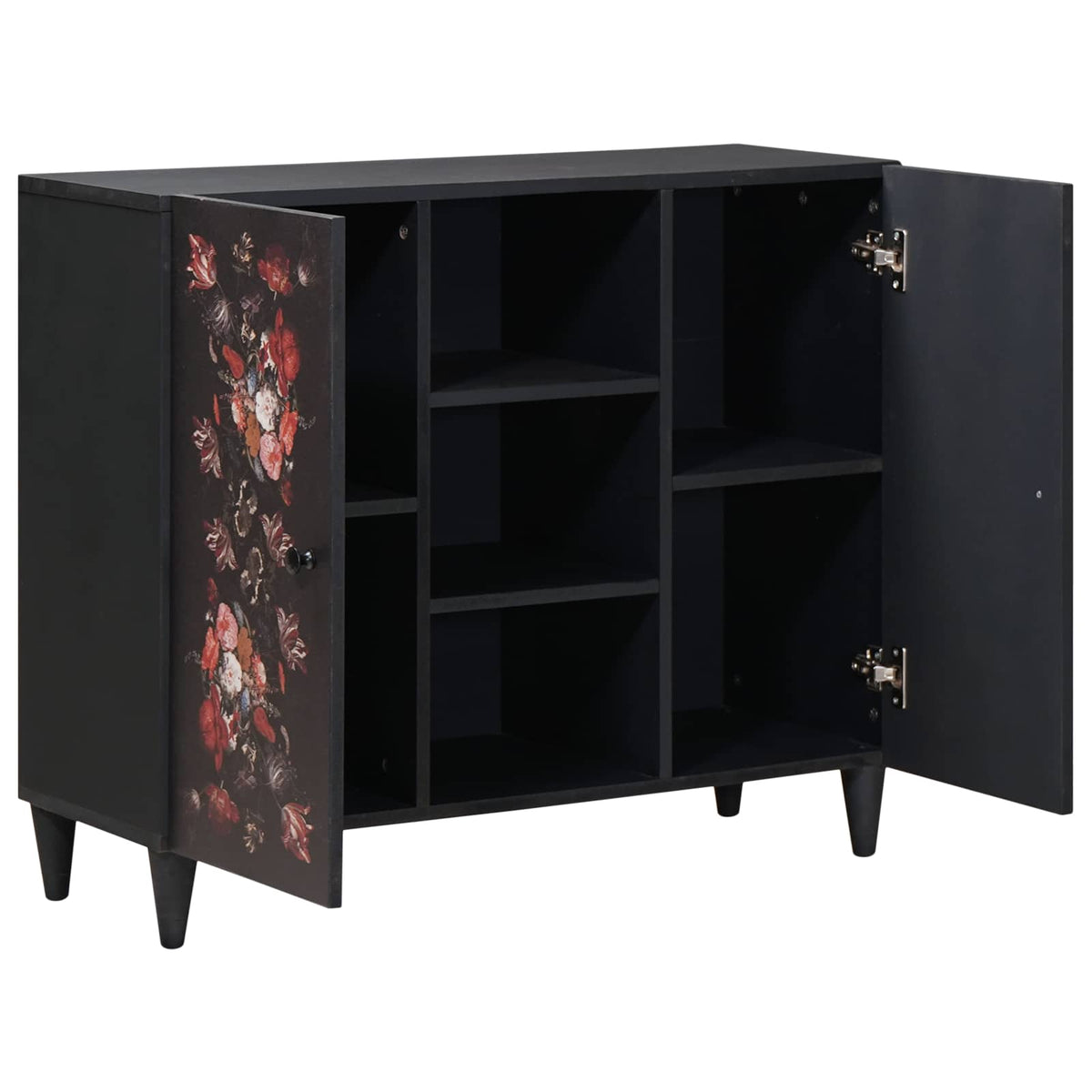 Opbevaringsskabe Flerfarvet 90 x 33,5 x 75 cm Massivt mangotræ