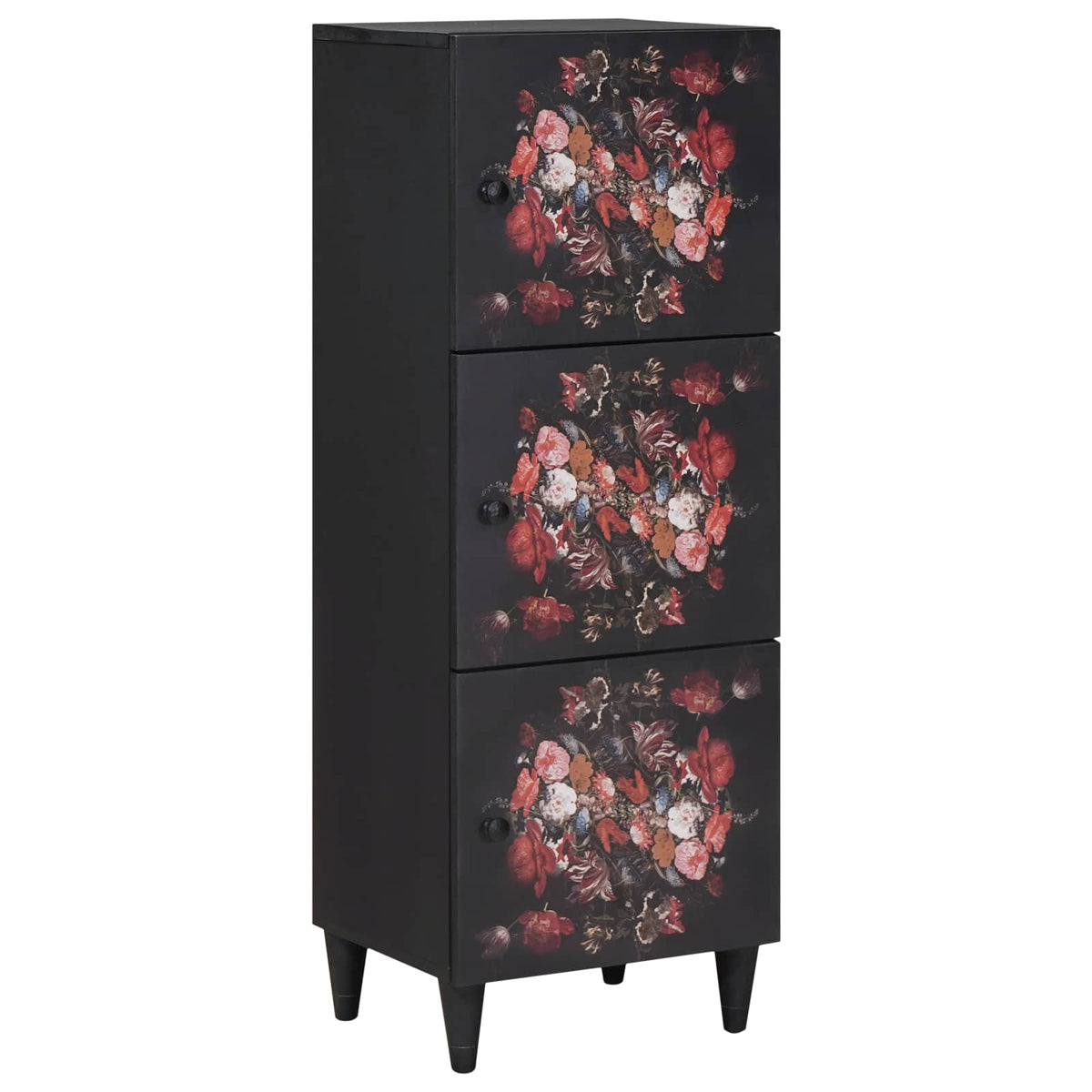 Opbevaringsskabe Flerfarvet 40 x 33,5 x 110 cm Massivt mangotræ