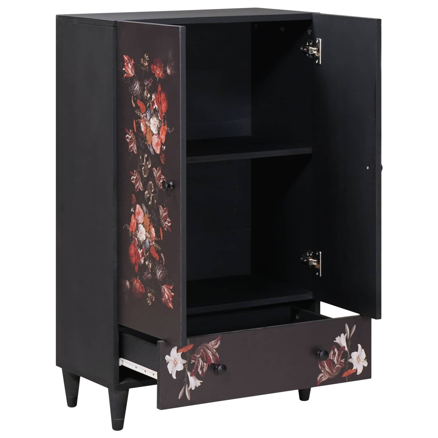Opbevaringsskabe Flerfarvet 60 x 33,5 x 100 cm Massivt mangotræ