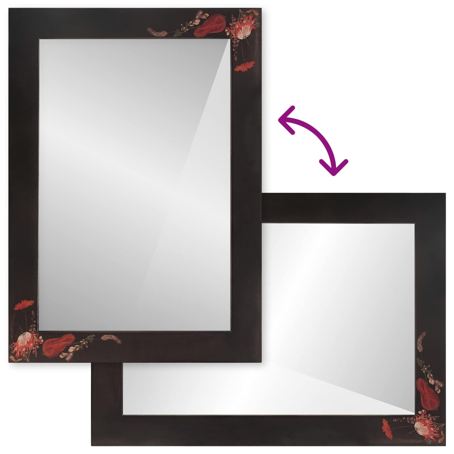 Spejl Flerfarvet 70 x 50 x 3 cm Glas