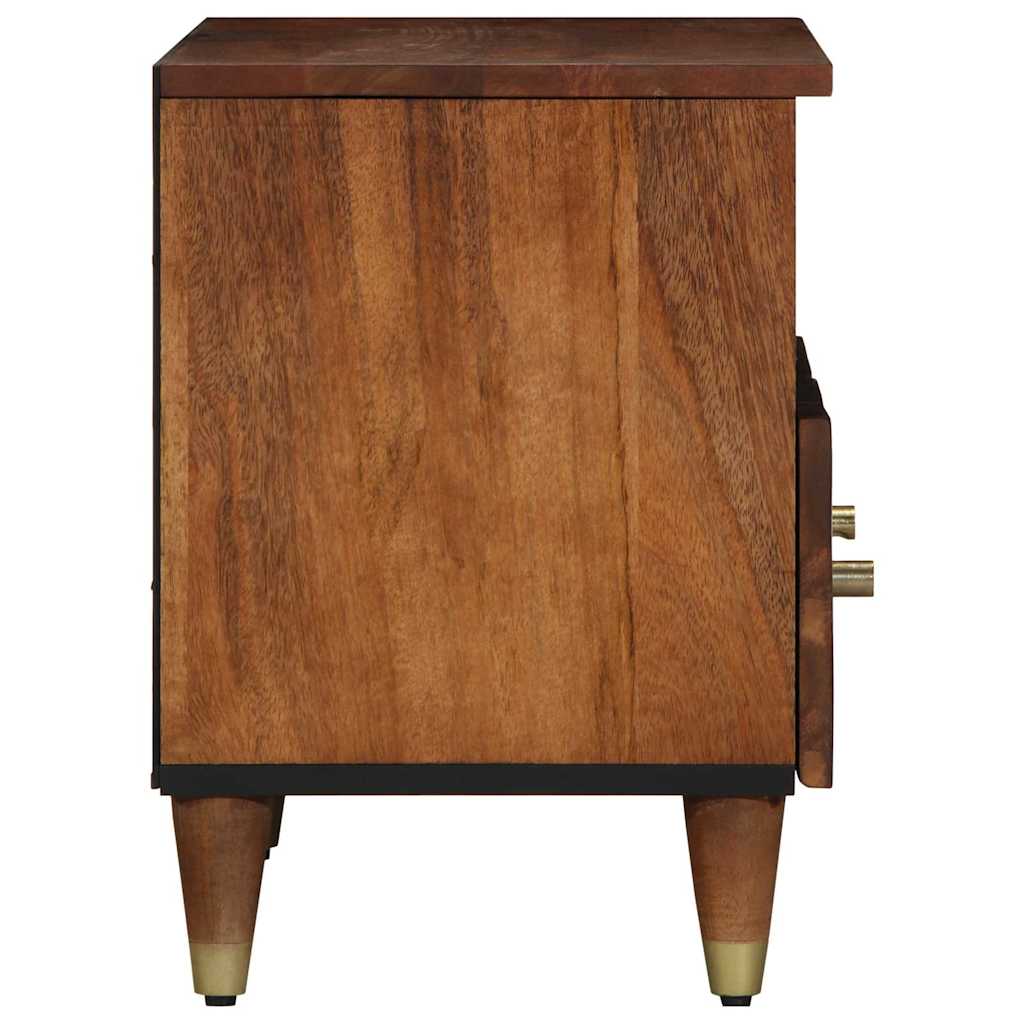 TV-skab med skuffe Honningbrun 70 x 33 x 46 cm Massivt mangotræ