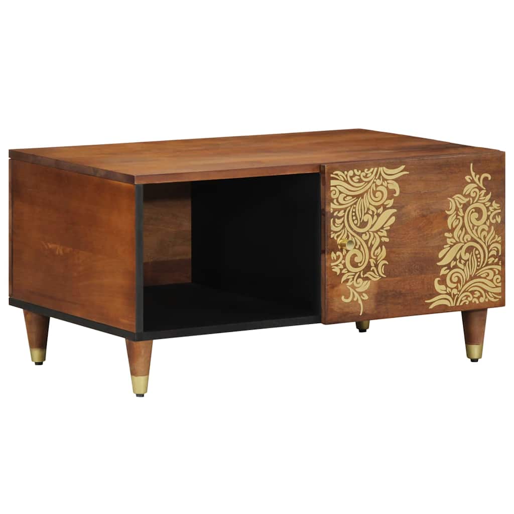Sofabord Honningbrun 80 x 50 x 40 cm Massivt mangotræ