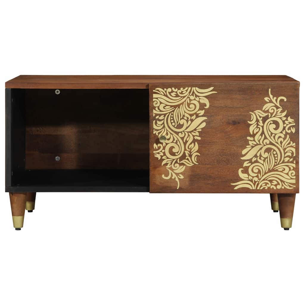 Sofabord Honningbrun 80 x 50 x 40 cm Massivt mangotræ