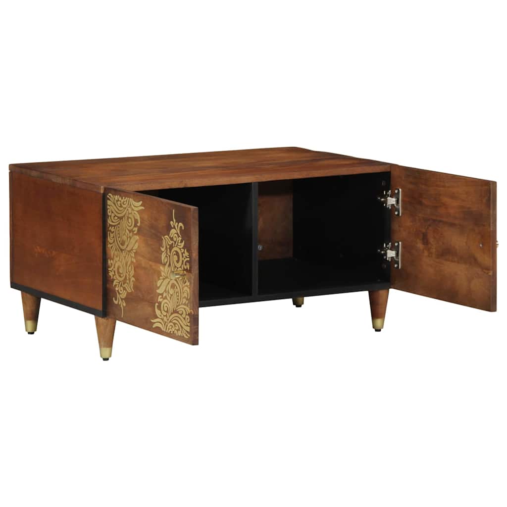Sofabord Honningbrun 80 x 50 x 40 cm Massivt mangotræ