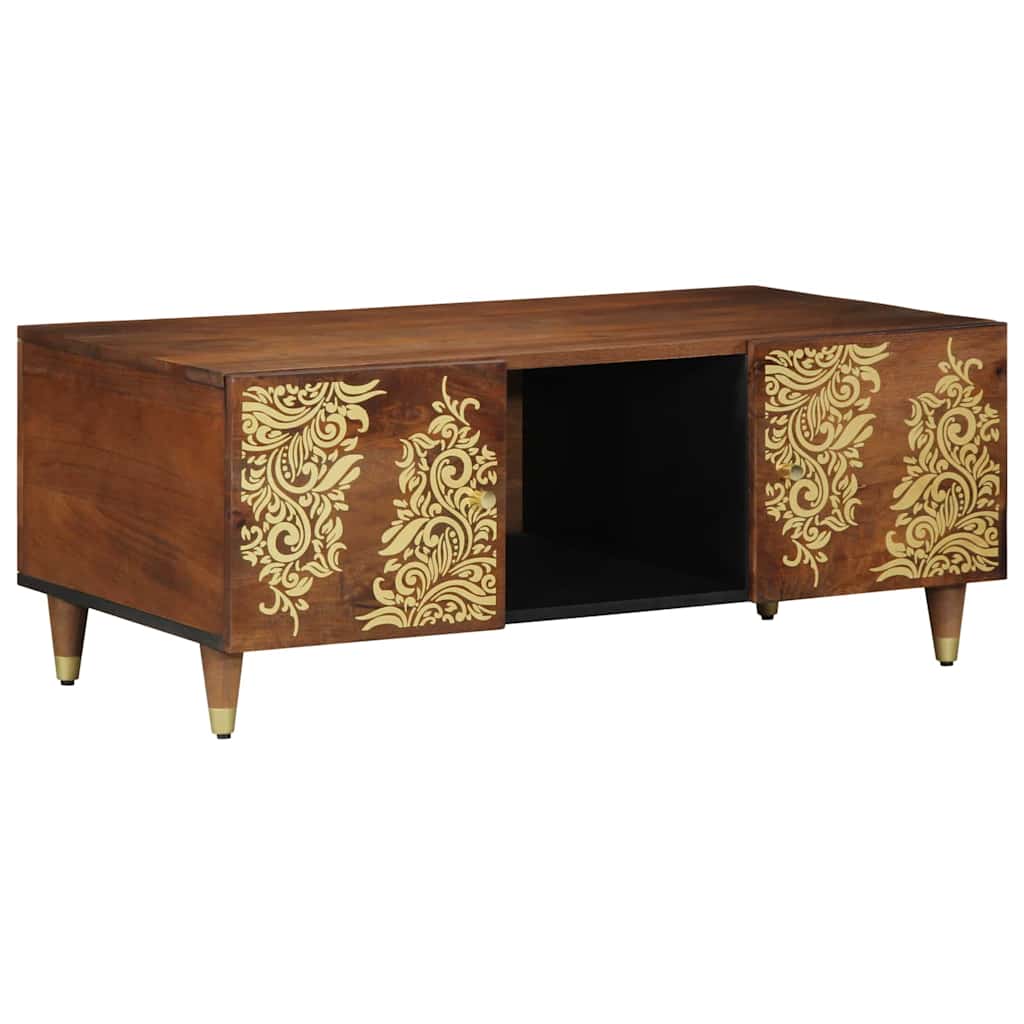 Sofabord Honningbrun 100 x 54 x 40 cm Massivt mangotræ