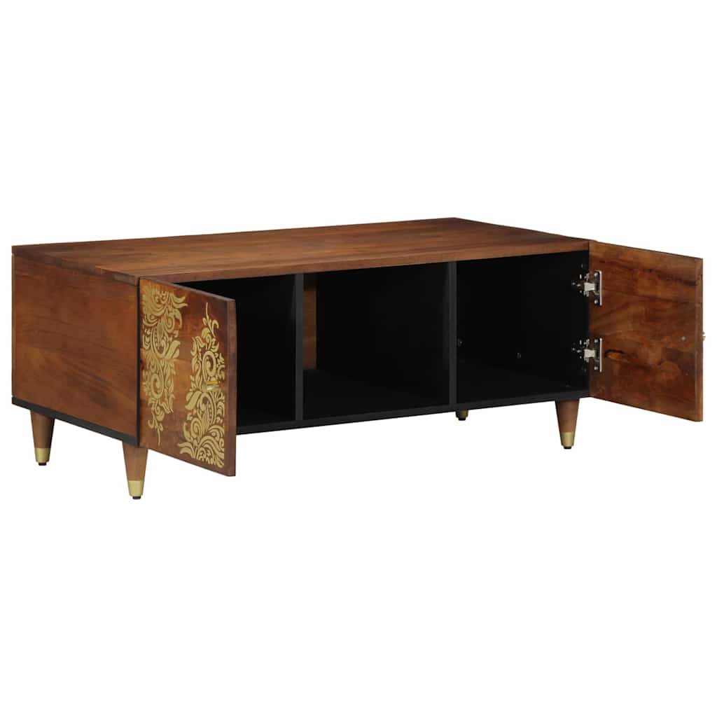 Sofabord Honningbrun 100 x 54 x 40 cm Massivt mangotræ