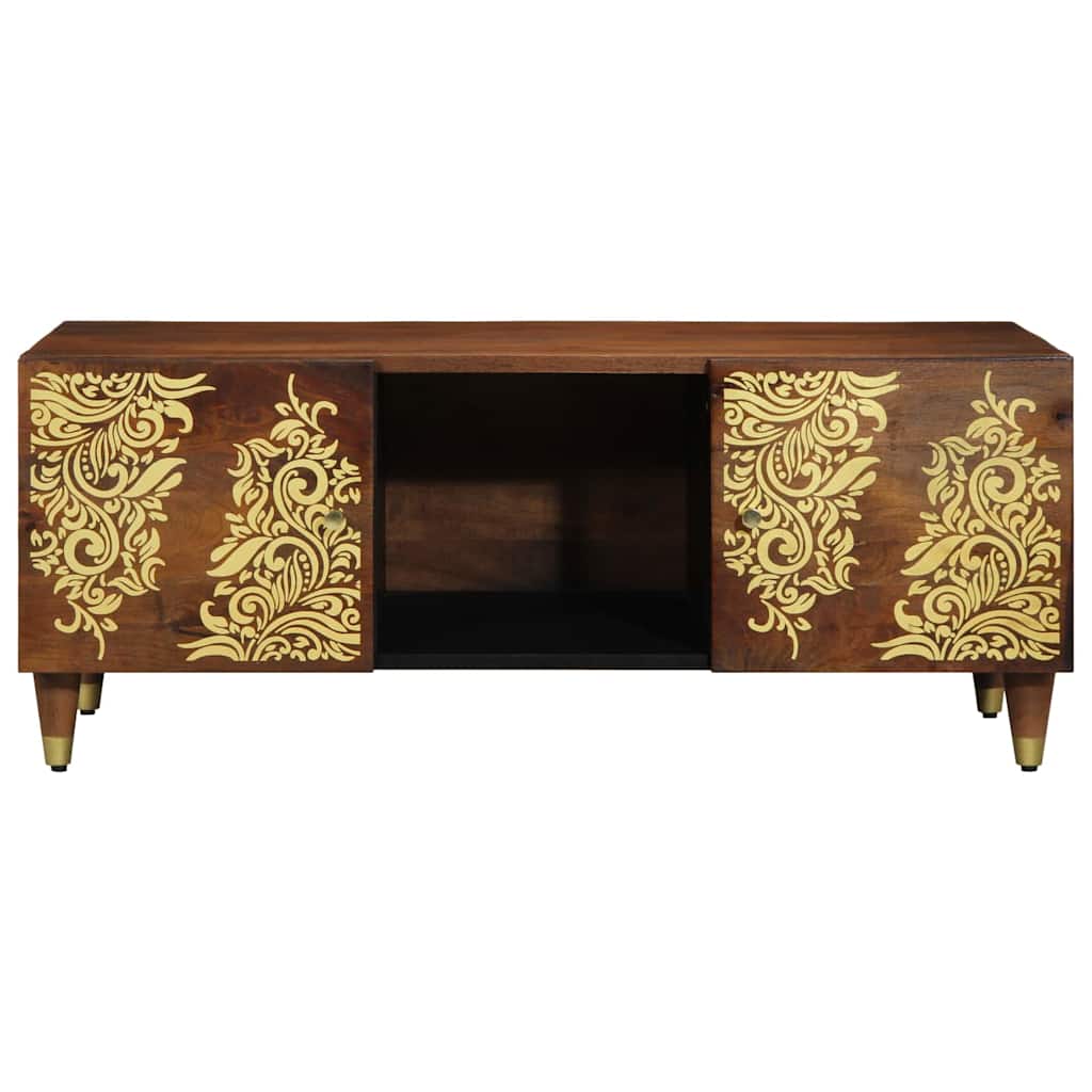 Sofabord Honningbrun 100 x 54 x 40 cm Massivt mangotræ