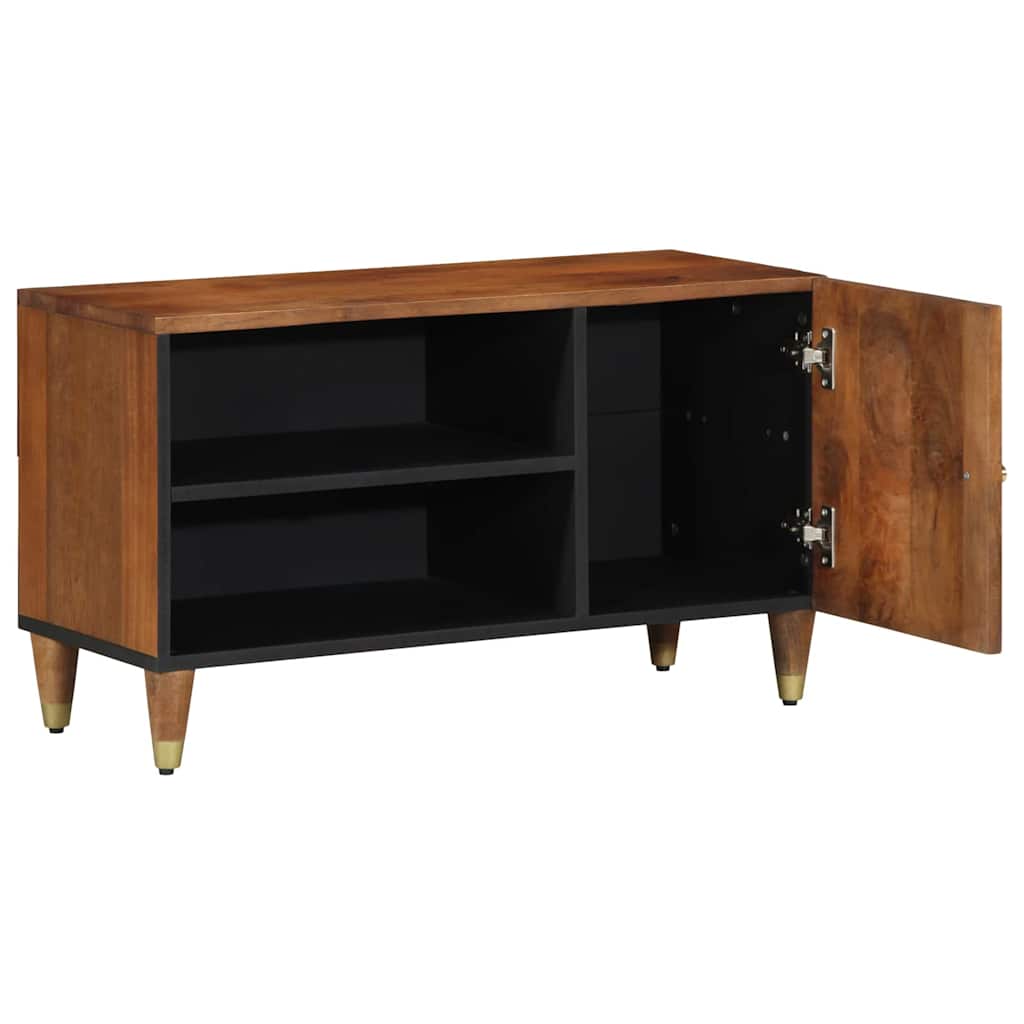 TV-skab Honningbrun 80 x 33 x 46 cm Massivt mangotræ