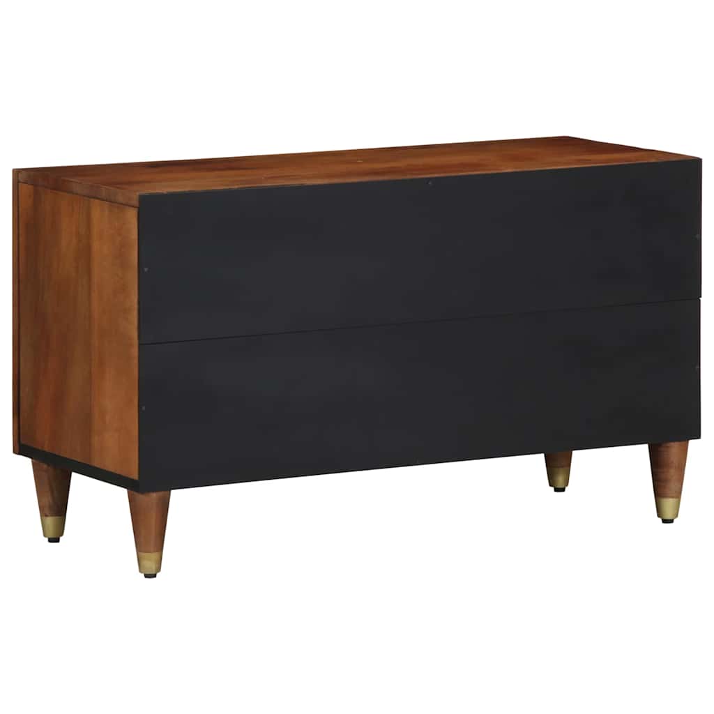 TV-skab Honningbrun 80 x 33 x 46 cm Massivt mangotræ