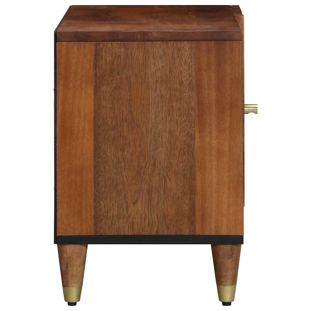 TV-skab Honningbrun 80 x 33 x 46 cm Massivt mangotræ