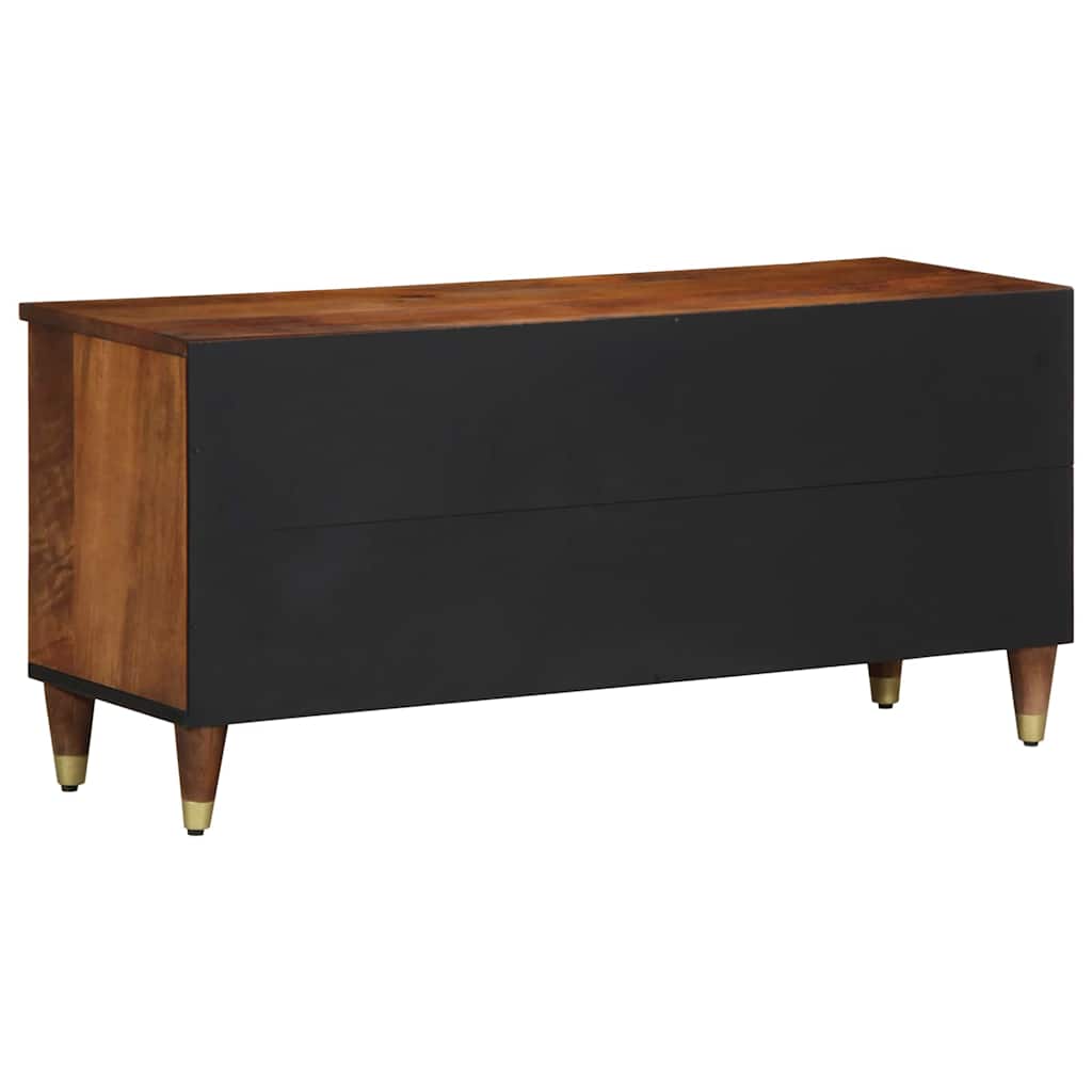 TV-skab med hylde Honningbrun 100 x 33 x 46 cm Massivt mangotræ