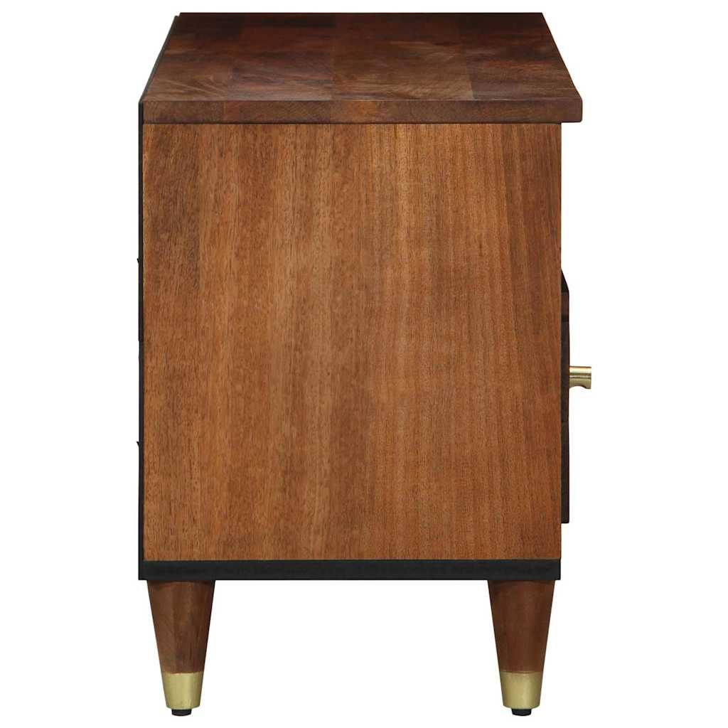 TV-skab med hylde Honningbrun 100 x 33 x 46 cm Massivt mangotræ