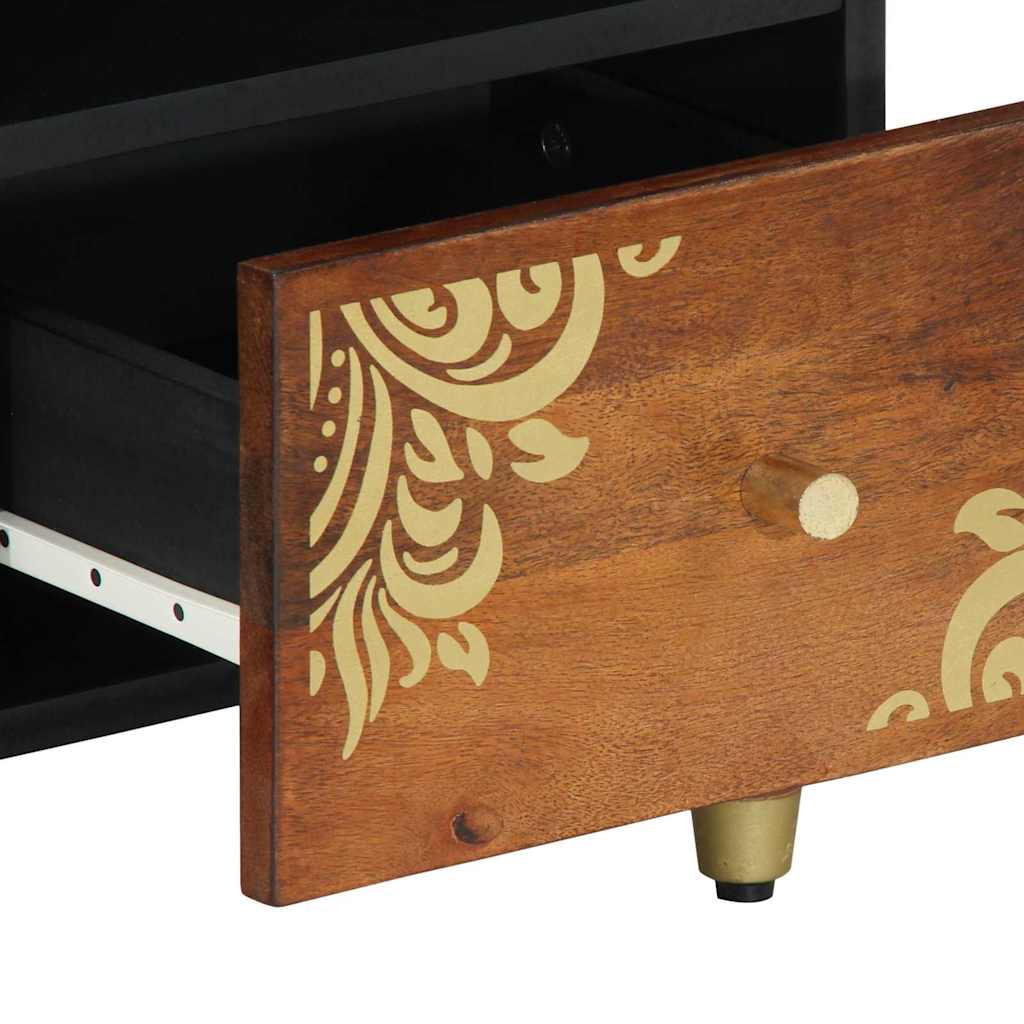 TV-skab Honningbrun 100 x 33 x 46 cm Massivt mangotræ