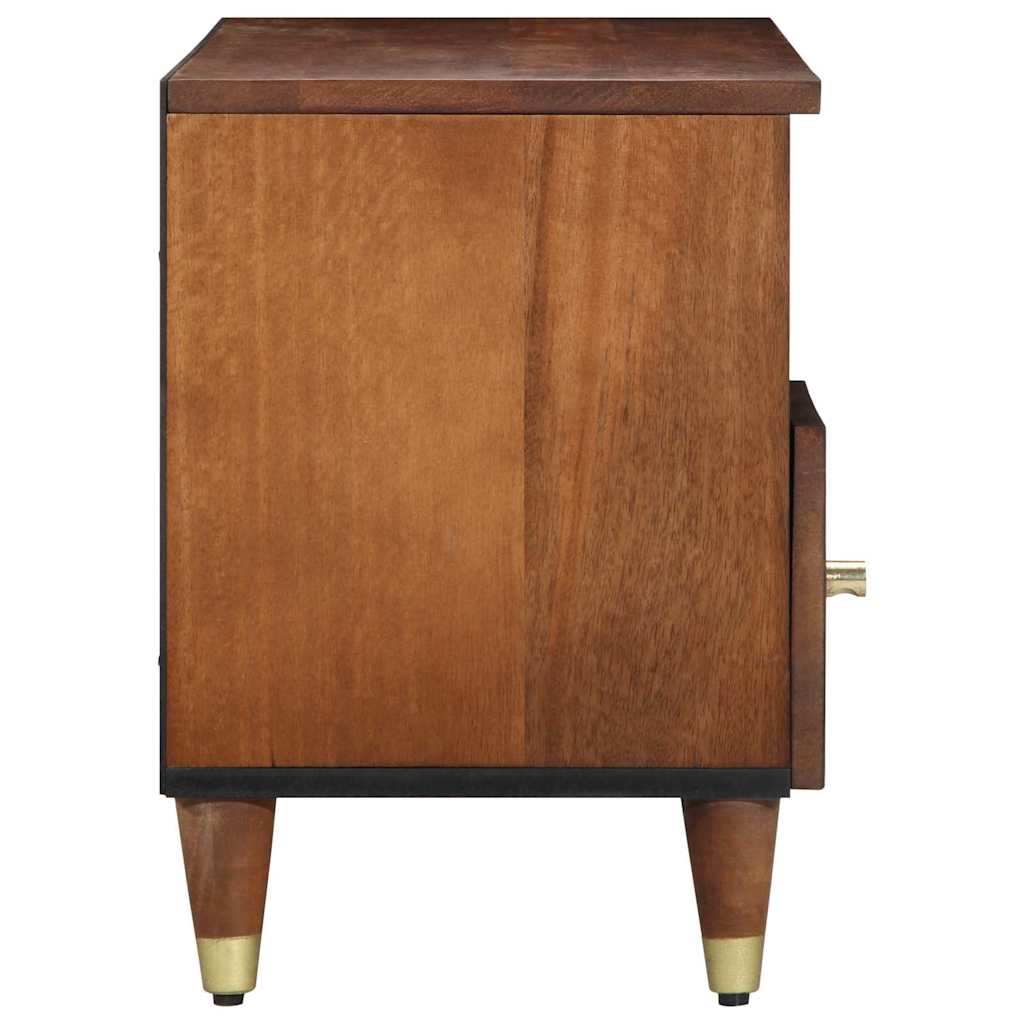 TV-skab Honningbrun 100 x 33 x 46 cm Massivt mangotræ