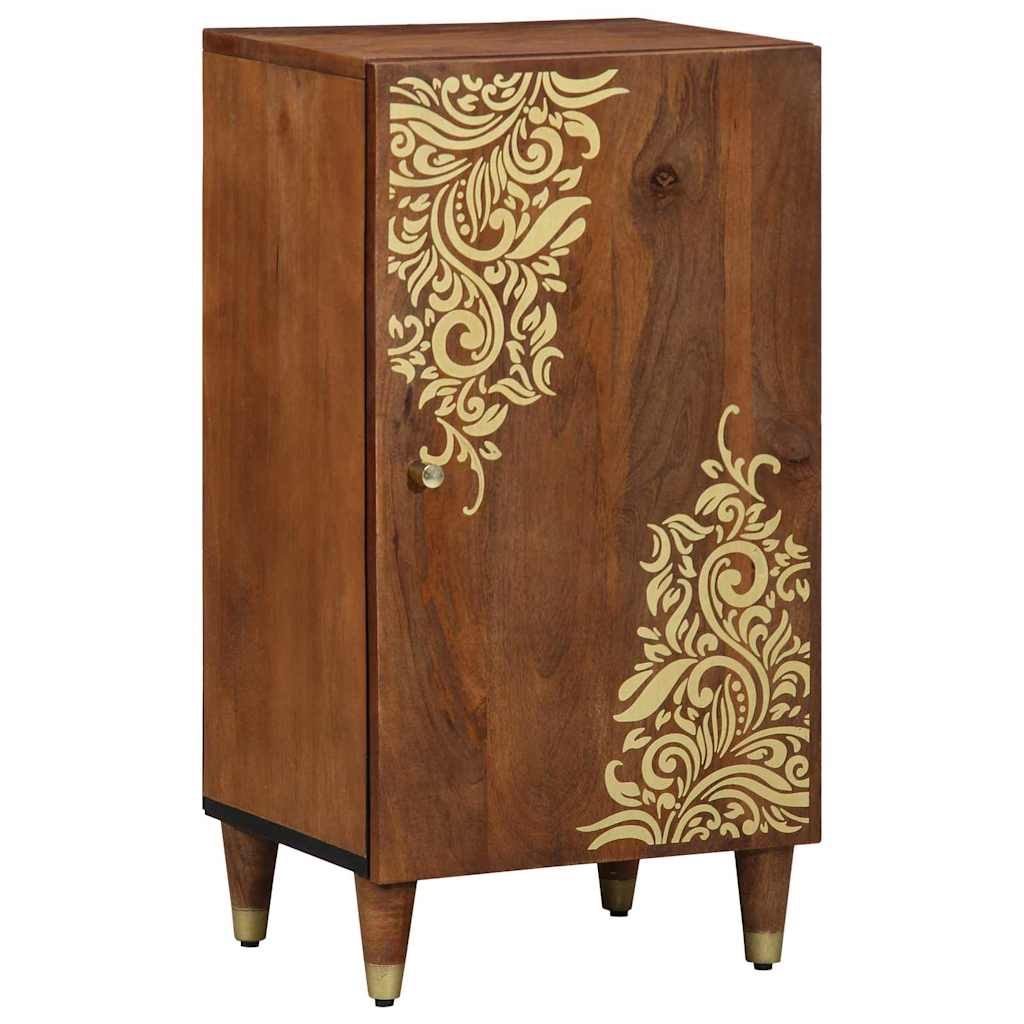 Sideboard med hylde Brun 40 x 33 x 75 cm Massivt mangotræ